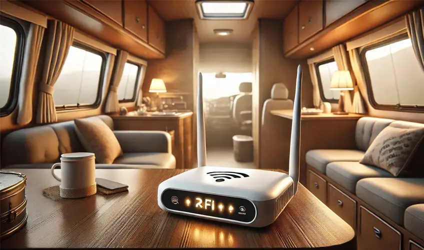 Router Wifi en una caravana