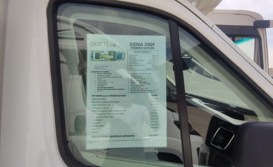 AUTOCARAVANA GIOTTILINE SIENA 390F PREMIERE EDITION