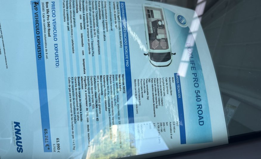 CAMPER KNAUS BOXLIFE PRO 540 ROAD