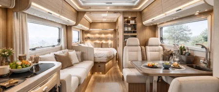 Interiores de las autocaravanas: distribuciones, diseño y claves para elegir bien